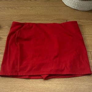 Red Mini Skirt